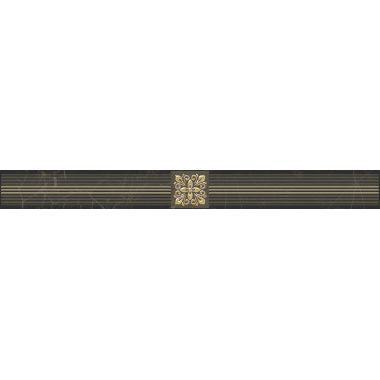 Плитка Royal Бордюр чёрный 6,3х60