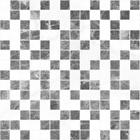 Мозаика Crystal серый+белый 30х30