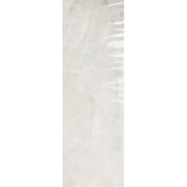 Настенная плитка 1217 White Relieve Wave 40x120 глянцевая керамическая