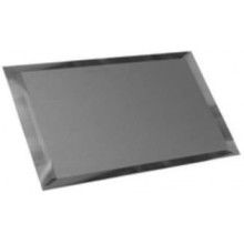 Прямоугольная зеркальная графитовая матовая плитка с фацетом 10 мм ПЗГм1-01 — керамическая плитка 120x240