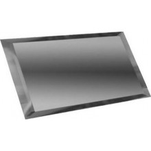Прямоугольная зеркальная графитовая плитка с фацетом 10 мм ПЗГ1-01 — керамическая плитка 120x240