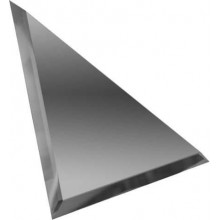 Треугольная зеркальная графитовая плитка с фацетом 10 мм ТЗГ1-01 — керамическая плитка 180x180