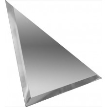 Треугольная зеркальная серебряная плитка с фацетом 10 мм ТЗС1-04 — керамическая плитка 300x300