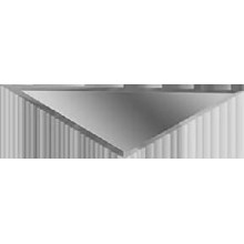 Зеркальная серебряная плитка Полуромб боковой РЗС1-01б — керамическая плитка 100x340