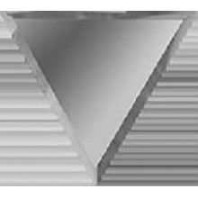 Зеркальная серебряная плитка Полуромб внутренний РЗС1-02вн — керамическая плитка 255x300