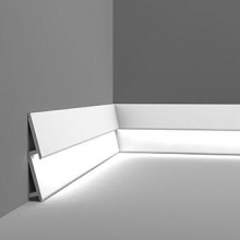  Профиль для скрытого освещения SX179F Diagonal Orac Decor гибкий Duropolymer