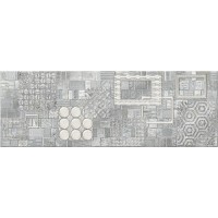Керамическая плитка Eletto Ceramica Commesso Grigio Geometria Decor 25.1x70.9см 586772001 Россия