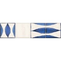 Керамическая плитка Eletto Ceramica Faenza Cobalt Flor Frise 2 15.6x63см 586832002 Россия