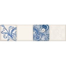 Керамическая плитка Eletto Ceramica Faenza Cobalt Ornament Frise 1 15.6x63см 586832003 Россия