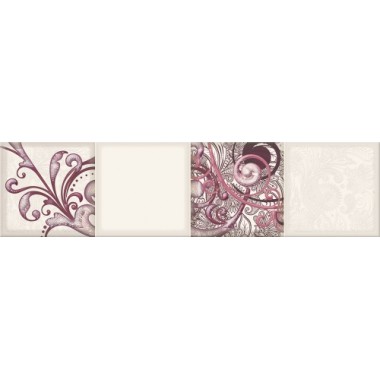 Керамическая плитка Eletto Ceramica Faenza Wine Ornament Frise 1 15.6x63см 586842003 Россия
