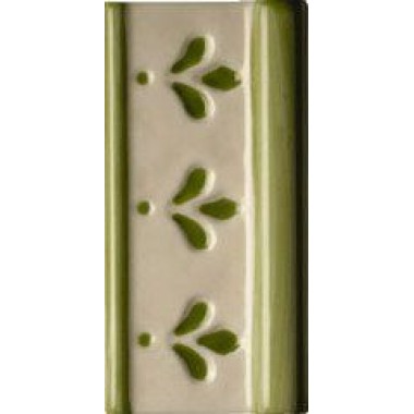 Бордюр Hijar Verde керамический