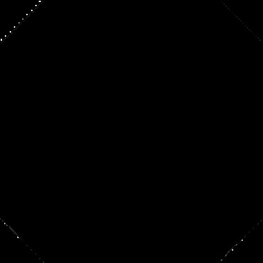 Плитка универсальная Octogono Negro керамическая