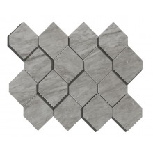 Marvel Bardiglio Grey Mosaico Esagono 3D AS39 28,2X35,3 Керамогранит