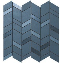 Mek Blue Mosaico Chevron Wall