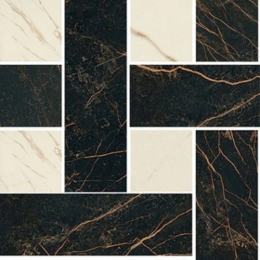 MARBLE Versace Home Mosaici Chesterfield Nero/Bianco 240451