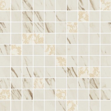 MARBLE Versace Home Mosaici T100 Decorato Bianco 240821