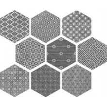Керамогранит Soft Hexagon Kendo Mix Grey 23*26