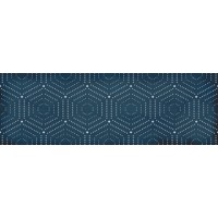 1664-0180 Парижанка декор Геометрия синий 20х60