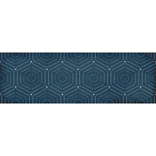 1664-0180 Парижанка декор Геометрия синий 20х60