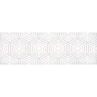 1664-0183 Парижанка декор Геометрия белый 20х60