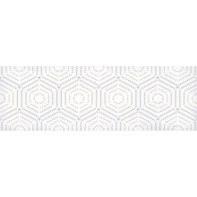 1664-0183 Парижанка декор Геометрия белый 20х60