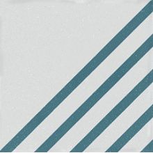 КерГранит BOREAL DASH DECOR WHITE BLUE 18,5x18,5 см