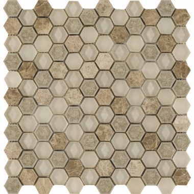 L244006231 Aura Hexagon Creams 29x30x0,8