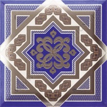 Плитка керамическая настенная Decor Zoco Blu 15х15 см