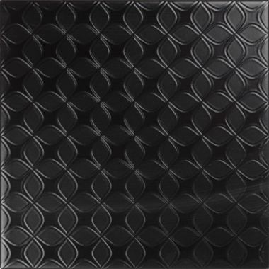 20*20 Decor Black&White Negro (Mикс из черных декоров) 9 mm декоративная керамическая плитка