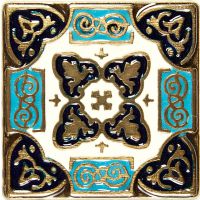 Вставка из бронзы с эмалью Kavarti Persia 1655 5x5